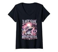 Women's Last Sail Before The Veil Bachelorette Cruise V-Neck T-Shirt