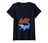 Womens Later Gator Later Alligator V-Neck T-Shirt