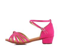 Women's Latin Dance Shoes,Latin Salsa Tango Performance Shoes,Satin Dance Shoes Open-Toed Low Dance Heels,lightweight Dance Shoes For Girls Women