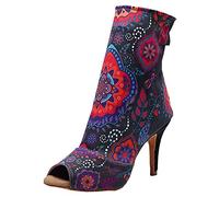 Womens Latin Dance Shoes Tango Performance Professional Ballroom Salsa Dancing High Heels Party Open Toe Sandals