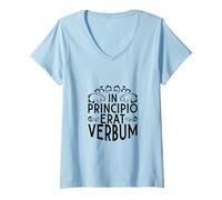 Womens Latin - in Principio erat verbum V-Neck T-Shirt