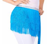 Women's Latin Skirt with Fringes Dance Skirt Short Sexy Fringe Skirt Tassels Mini Skirt Lace Skirt Hip Scarf Petticoat Dance Tango Chacha Salsa Dance Skirt Rave Festive Costume for Halloween and