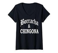 Womens Latina Power Statement Tee - Bold Latina Attitude Tee Latinx V-Neck T-Shirt