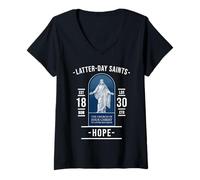 Womens Latter-day Saints Hope - Faith in Christ and the Gospel V-Neck T-Shirt