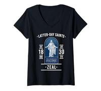 Womens Latter-Day Saints Zeal - Passion for The Lord's Work V-Neck T-Shirt