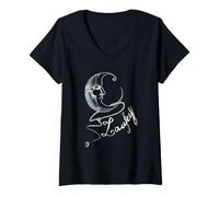 Women's Laufey Moon V-Neck T-Shirt