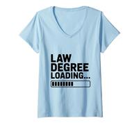 Women's Law Degree Loading... Future Lawyer for Graduates V-Neck T-Shirt