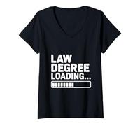 Women's Law Degree Loading... Future Lawyer for Graduates V-Neck T-Shirt