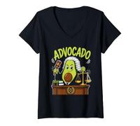 Women's Law Student Vegan Saying Advocado Avocado V-Neck T-Shirt