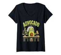 Women's Law Student Vegan Saying Advocado Avocado V-Neck T-Shirt
