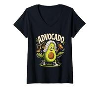 Women's Law Student Vegan Saying Advocado Avocado V-Neck T-Shirt