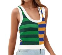 Womens Layering Vest Round Neck Sweater Jumpers Cable Knit Vests Thick Knitted Pullovers Business Casual Waistcoat Loose Fit Gilet for Office Workplace Green
