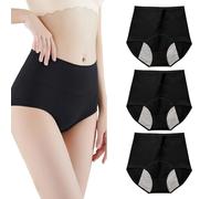 Women's Leak Proof Incontinence Underwear - Washable Cotton 3-Pack, Breathable & Comfortable Night Protection