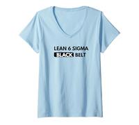Womens Lean Six Sigma Black Belt Certified V-Neck T-Shirt