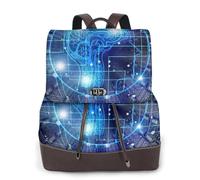 Women'S Leather Backpack Purse, Artificial Intelligence Brain, Luxury Pu Leather Laptop Backpack For Work/Travel, Anti-Theft 15.6 Inch School Bag, Stylish Durable School Bag For College Girls Women