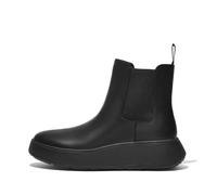 Fitflop Chelsea Boots F-Mode Leather Flatform Women's Black UK 4