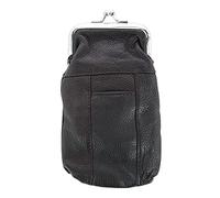 Women's Leather Cigarette Case with Lighter Pocket, Brown