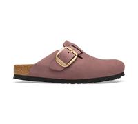 Women's leather clogs Birkenstock Boston Big Buckle Nubuck Gris 41 Étroit