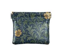 Women's Leather Coin Purse William Morris Yellow Pattern