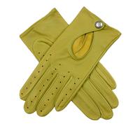 Women's Leather Driving Gloves - Lime / 8