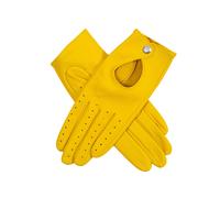 Women's Leather Driving Gloves - Yellow / 7