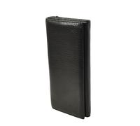 Womens Leather Envelope Purse Wallet with Card & Note Slots Arlo Black | Multiple Card Slots, Bank Note Compartment, Zip Pocket, Bifold Design, Envelope Style