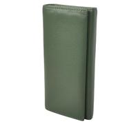 Womens Leather Envelope Purse Wallet with Card & Note Slots Arlo Olive | Multiple Card Slots, Bank Note Compartment, Zip Pocket, Bifold Design, Envelope Style