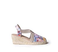 Women's Leather Espadrille - Telva-PM - Taupe, 6 UK - 39 EU