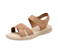 Women's Leather Flat Sandals Leather Open Toe Memory Foam Lightweight Walking Shoes Stylish Summer Ankle Strap Summer Shower Beach Pool Sliders Wide Fit Wedge Slingback Slippers Trendy Gold