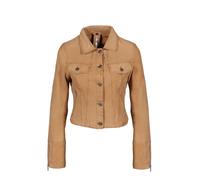 Women's leather jacket Freaky Nation Nela Beige L