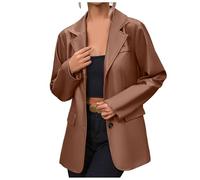 Womens Leather Jacket, Long Sleeves Zip Up Biker Classic Brando Moto Ladies Jacket Soft Multi Zip Coat Outwear Pu Leather Jacket Motorbike jacket Cropped Jacket Windbreak Coat Outwear