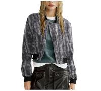 Womens Leather Jackets Windbreaker Jackets, Vintage Jacket, Long-Sleeved Winter Waterproof Top Faux Casual Steampunk Overcoat Oversized Gothic Classic-Fit Coat Racing Tops