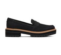 TOMS Women's Cara Loafer - Black Leather - UK 9
