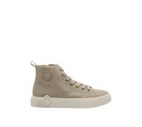 Women's Leather-Look High-Top Trainers with Raised Logo s.Oliver Marron 42