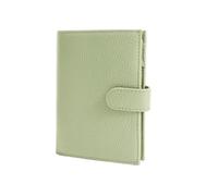 Women's Leather Passport Holder - RFID Protected, Slim Design with SIM Ejector Tool, Ideal for International Travel(Light Green)