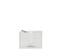 Women's Leather Press-Stud Fastening Wallet Mandarina Duck Blanc 9x11x2 cm