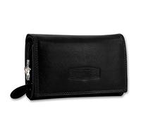 Women's Leather Purse in Horizontal Format - One Size - BLACK