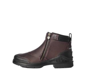 Women's leather stable boots with side zip Ariat Barnyard Brown 37.5