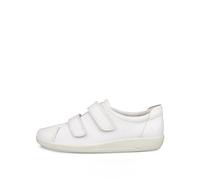 ECCO Soft 2.0 2v White Leather Womens Comfort Slip On Shoes 206513-01002 in a Plain Leather in Size 40