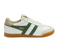 Gola Women's Trainers Elan Leather Retro Low Pro Lace White Green UK 8