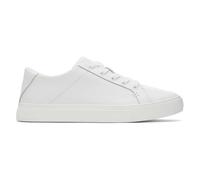 TOMS Women's Kameron Lace Up Sneaker, White Leather, 7.5 UK