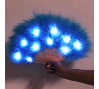 Women's Led Feather Fan Belly Dance Prop For Stage Performance And Wedding Party Show
