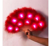 Women's Led Feather Fan Belly Dance Prop For Stage Performance And Wedding Party Show