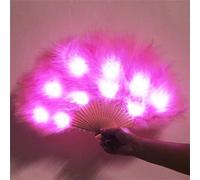 Women's Led Feather Fan Belly Dance Prop For Stage Performance And Wedding Party Show