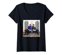 Womens Led Zeppelin Robert Plant Jimmy Page Chris Duffy Photography V-Neck T-Shirt