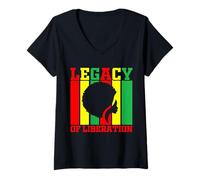 Womens Legacy of Liberation V-Neck T-Shirt