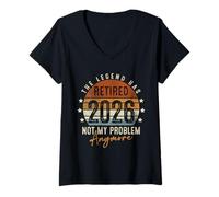 Womens Legend has retired 2026 funny retirement gifts for men V-Neck T-Shirt