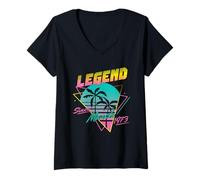 Womens Legend Since March 1973 V-Neck T-Shirt