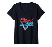 Womens Legend Since September 1973 V-Neck T-Shirt