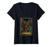 Womens Legendary Bird Totem Native American Folklore Vintage Style V-Neck T-Shirt